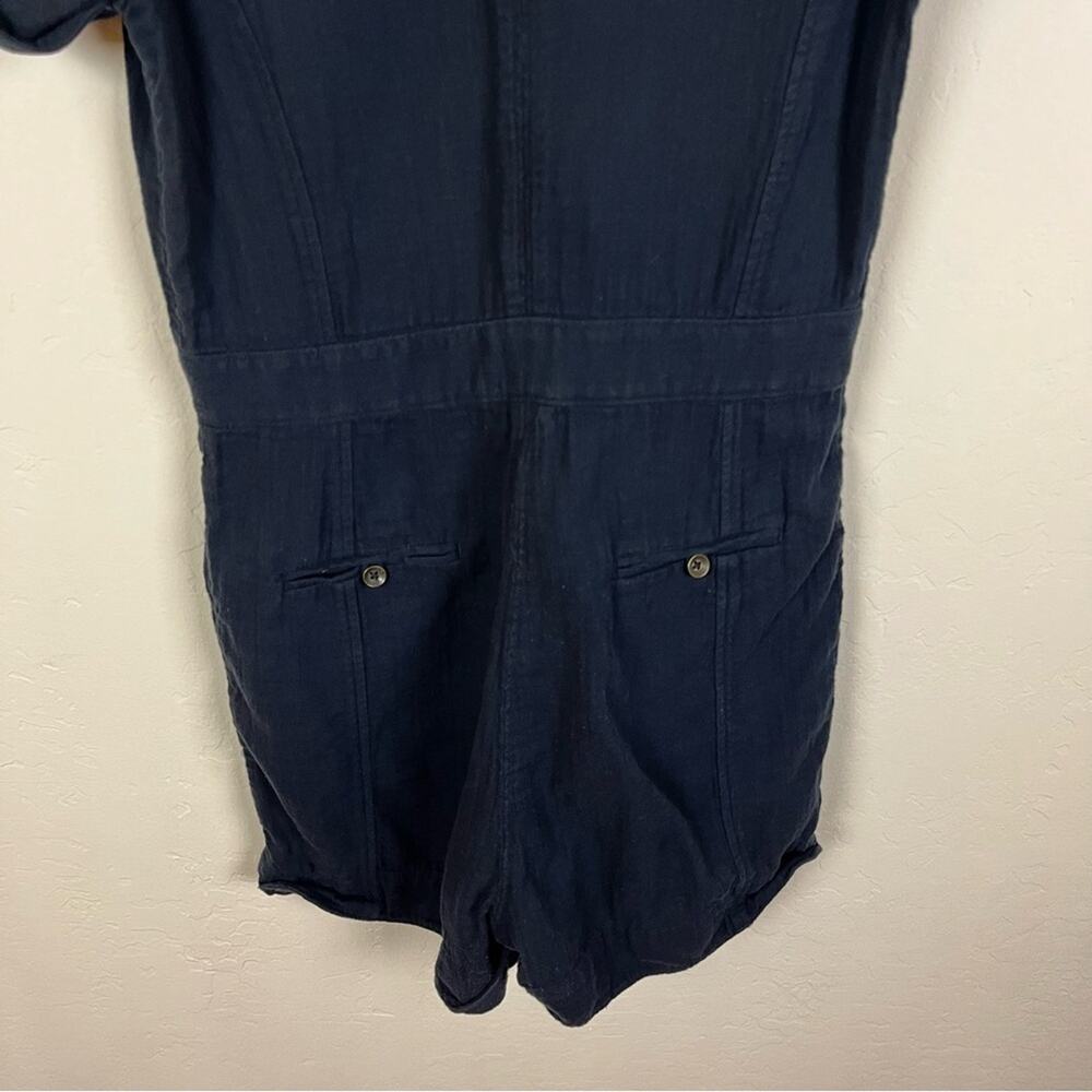 Rag & Bone Blue Button Front Romper - image 5